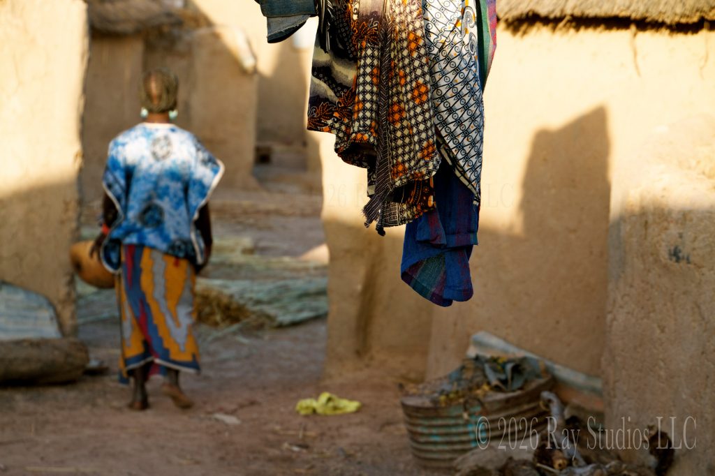 Hanging Garments in Burkina Faso by